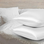AUAUY 2 Pack Satin Silk Pillowcase, 19.69x31.50inches Silk Pillowcases - Image 4