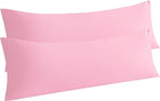 NTBAY Body Pillow Cases Set of 2, 2 Pack Brushed Microfiber 20x54 Pillow Cases by NTBAY