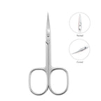 LIVINGO Premium Manicure Nail Scissors, Dry Skin Curved Blade 3.5 inch - Image 4