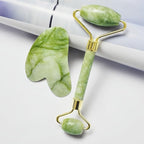 Jade Roller and Gua Sha Set, Natural Jade Stone Facial Massage Tools - Image 8