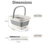 Collapsible Foot Bath Basin for Soaking Feet, Foot Soak Tub, Plastic Foot Bucket - Image 8