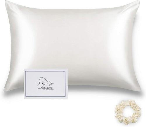 ALASKA BEAR Silk Pillowcase Envelope Closure, 22 Momme 100 Percent Long Overlap by ALASKABEAR
