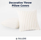 Pallene Faux Fur Plush Throw Pillow Covers 24x24 Set of 2, Luxury Soft Fluffy - Image 8