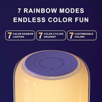Touch Night Light Rechargeable LED Mood Lamp 7 RGB Color Ambience Lighting - Image 5