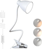 BOHON Clamp Lamp Reading Light 5 Color Modes 10 Brightness Dimmer Bedside Lamp by BOHON