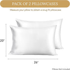 INFIIXSO Silk Pillow Cases 2 Pack Standard Size, Ultra Smooth & Soft Mulberry - Image 6