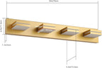 SineRise LED Modern Bathroom Vanity Light Fixtures, Matte Gold Modern Acrylic - Image 5