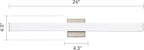 LED Bathroom Vanity Light Fixtures 31.5in Brushed Nickel, Dimmable24W 4000K - Image 4