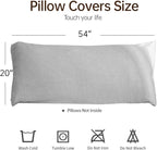 Simple&Opulence Body Pillow Cover 20" x 54", 100% Pure Linen, Ultra Soft and - Image 4
