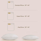 BHZ Goose Down Feather Pillows Queen Size Set of 4, Luxury Hotel Alternative - Image 9