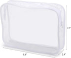 Tbestmax 10 Pack Clear Cosmetic Bags Makeup Bags Portable Waterproof TSA - Image 2