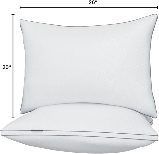 viewstar Bed Pillows Standard Sizes Set of 2, Hotel Quality Cooling Down - Image 10