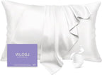 100% Silk Pillow Cases King Size Mulberry Silk Pillowcase by WLOSJ