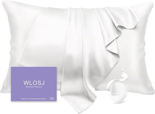 100% Silk Pillow Cases King Size Mulberry Silk Pillowcase by WLOSJ