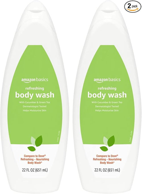Amazon Basics Refreshing Nourishing Body Wash, Cucumber & Green Tea, by AmazonBasics