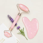 Cooling Face Roller & Gua Sha Set, Smooth Resin Facial Massage Tools - Image 5