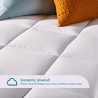Sleep Innovations Dual Layer 4 Inch Memory Foam Mattress Topper, Full Size - Image 6