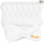 CIEHER 8 Pcs White Spa Headbands Bachelorette Party Favors by CIEHER