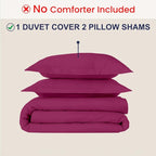 Kotton Culture 3 Pc Duvet Cover Queen Size/Full Size Set-100% Egyptian Cotton - Image 2