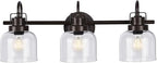 Bronze Bathroom Vanity Lights, 3-Light Vanity Light Fixtures by RokiniiCasa