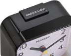 Peakeep Small Battery Operated Analog Travel Alarm Clock Silent No Ticking - Image 3