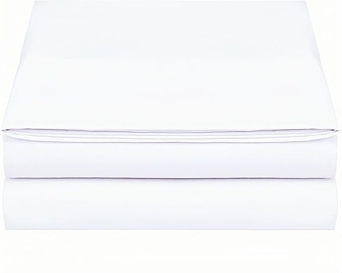 King Size Flat Sheet Only, Soft 300 Thread Count 100% Cotton Flat Sheets - Image 2