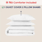 Kotton Culture 3 Pc Duvet Cover Queen Size/Full Size Set-100% Egyptian Cotton - Image 2