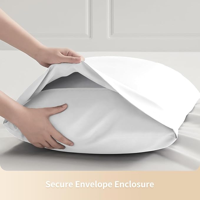 Standard Pillowcases, Cooling Viscose from Bamboo Pillow Covers - Image 6