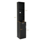 mefeir Salon Station, Barber Hair Stylist Storage Cabinet - Image 3