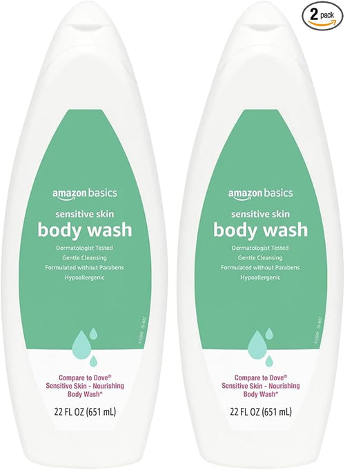 Amazon Basics Body Wash for Sensitive Skin, Hypoallergenic 22 fl oz by AmazonBasics