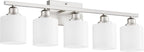 Sailstar 5-Light Bathroom Light Fixture, Brushed Nickel Vanity Lights Over - Image 9