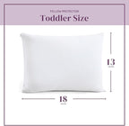 CirclesHome Pillow Protectors Single Pack Toddler Zippered - Image 2