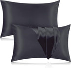 Silk Pillowcase for Hair and Skin, 2 Pack 100% Mulberry Silk Pillowcase 25 Momme by Veaken
