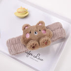 PERFECTSIGHT Kawaii Spa Headband Set, 2 Pack Cute Soft Coral Fleece Makeup and - Image 3