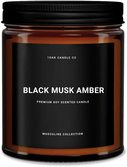 1OAK Black Musk Amber Candle by 1OAKCandleCo