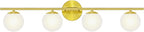 New Bathroom Vanity Light Fixtures Brushed Bronze Milk White Globe Glass Shade by Enjoyyourhealthylife