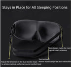 ALASKA BEAR Sleep Mask 2 Straps, Deep Concave Molded Foam Mask - Image 4