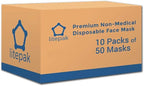 Litepak 500pcs Premium Disposable Face Mask SOFT 3ply Nose Wire - Image 7