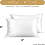 INFIIXSO Mulberry Silk Pillowcase 2 Count, Silk Pillow Cases Queen Size Set - Image 3