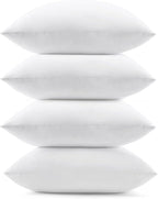puredown® 12x20 Feather Down Pillow Inserts, 4 Pack Lumbar Pillow Inserts by Puredown