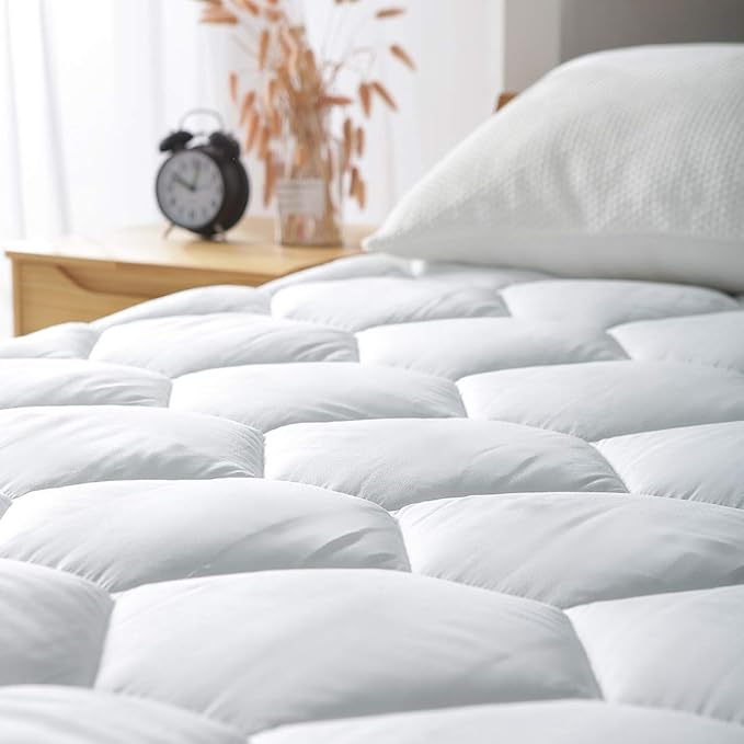 Queen Mattress Pad, 8-21" Deep Pocket Protector Ultra Soft Quilted Fitted - Image 3