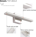 Chrome Bathroom Light Fixtures 24 Inch Bath Wall Lighting IP44 14W Vanity Lamp - Image 9