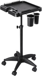 Salon Rolling Tray, Height Adjustable Tattoo Tray Rolling Cart, Storage Utility by Roixeeds