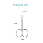 LIVINGO Premium Manicure Nail Scissors, Dry Skin Curved Blade 3.5 inch - Image 2