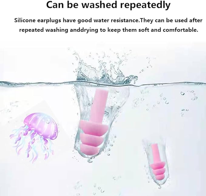 Ear Plugs, Reusable Earplugs for Sleeping Noise Cancelling – Super Soft - Image 4