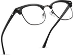 Blue Light Blocking Glasses Vintage Half Frame UV Clear Lens Anti Eyestrain by AOMASTE