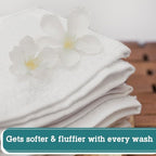 Pearl Linens Pack of 12 100% Cotton Bath Towels – 24x48 Quick-Dry, Lightweight - Image 7