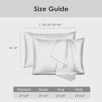 Cobnom Pure Mulberry Silk Pillowcases Set of 2, Queen Size - Image 6