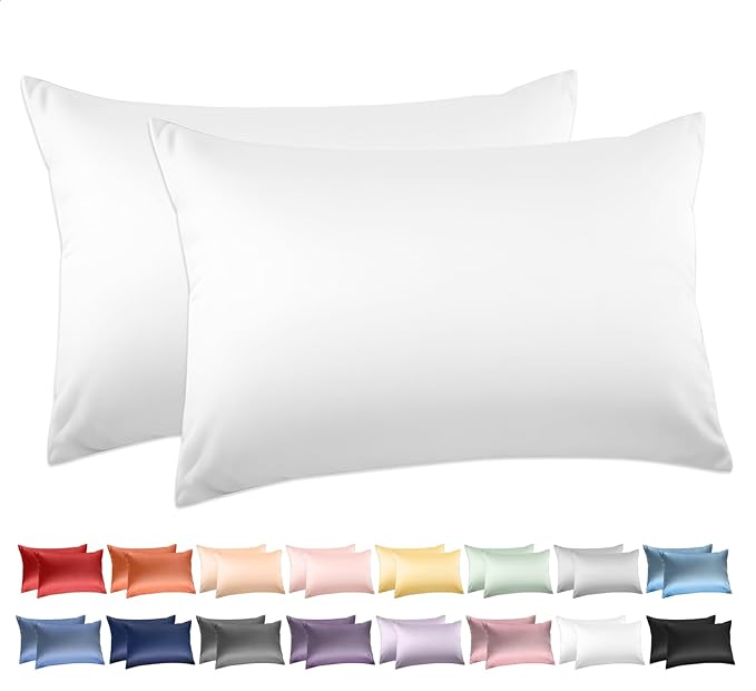 Deep Dream 100% Cotton Pillow Cases Queen Size Set of 2, 600 Thread Count by DeepDream