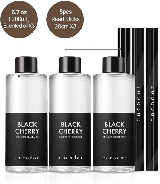 COCODOR Reed Diffuser Oil Refill/Rose Perfume/6.7oz/3 Pack/Aroma Therapy - Image 3